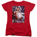 Justice League Say My Name Womens T-Shirt