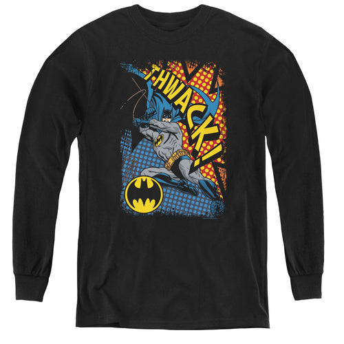 Batman Thwack Youth Long Sleeve T-Shirt