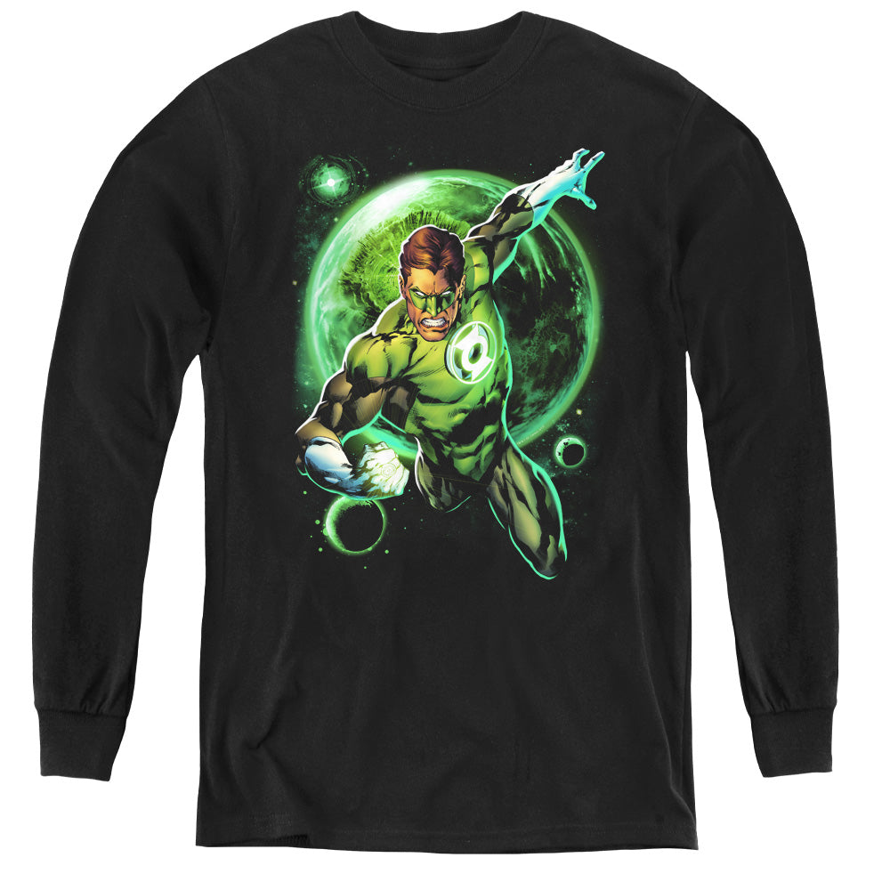 Green Lantern Galaxy Glow Youth Long Sleeve T-Shirt