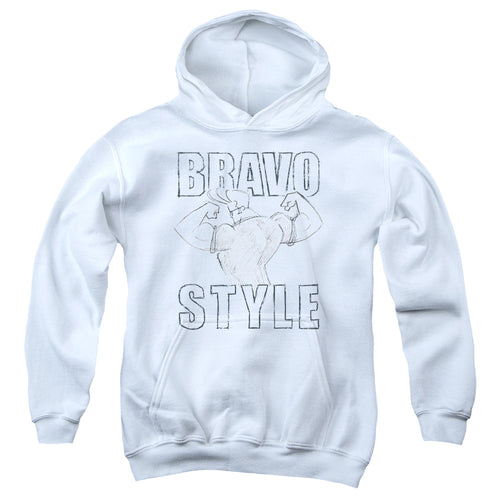 Johnny Bravo Bravo Style Youth Hoodie