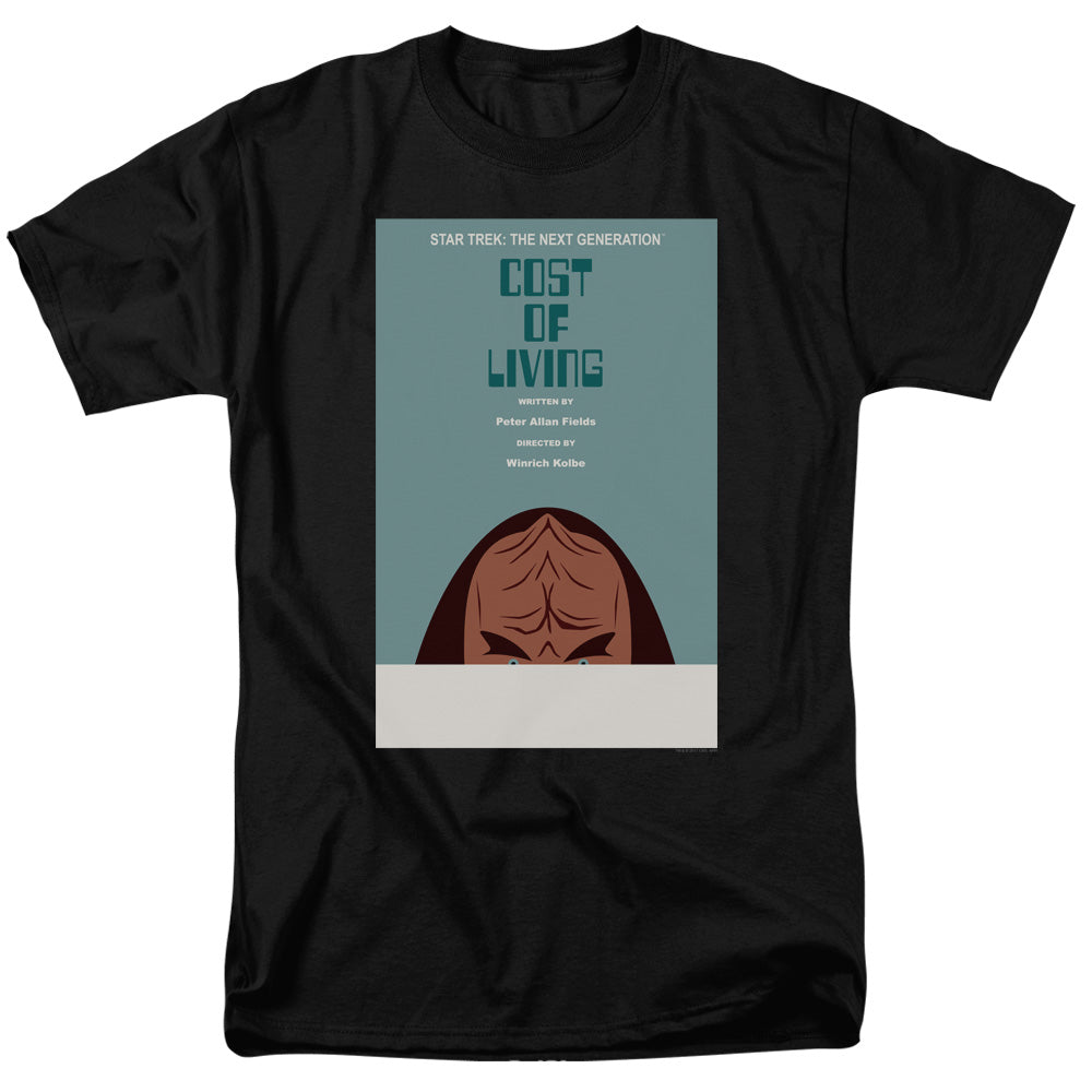 Star Trek Cost of Living Black T-Shirt