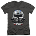 Top Gun Iceman Helmet V-Neck T-Shirt