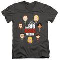 Big Bang Theory Emojis V-Neck T-Shirt