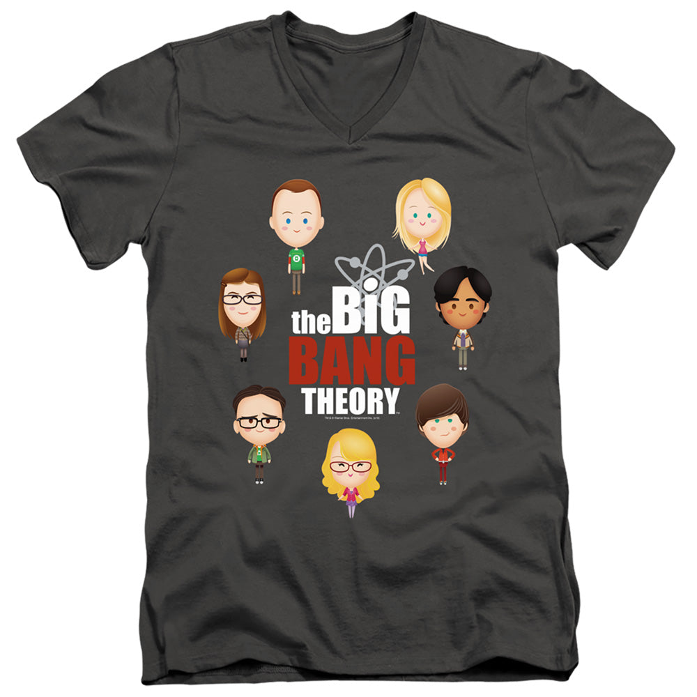 Big Bang Theory Emojis V-Neck T-Shirt