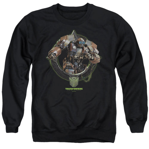 Transformers Wheeljack Circle Frame Crewneck Sweatshirt