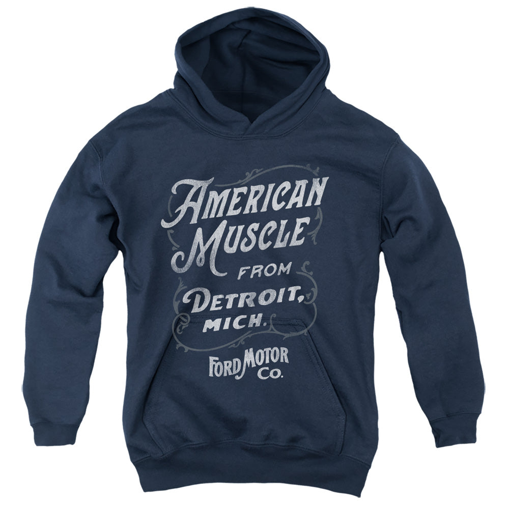 Ford American Muscle Classic Script Youth Hoodie