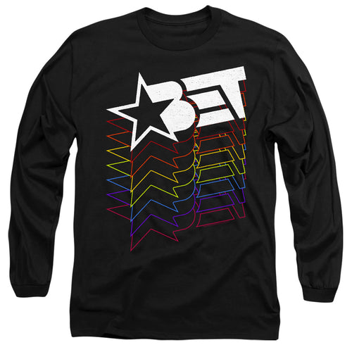 BET Cascading Rainbow Logo Long Sleeve T-Shirt