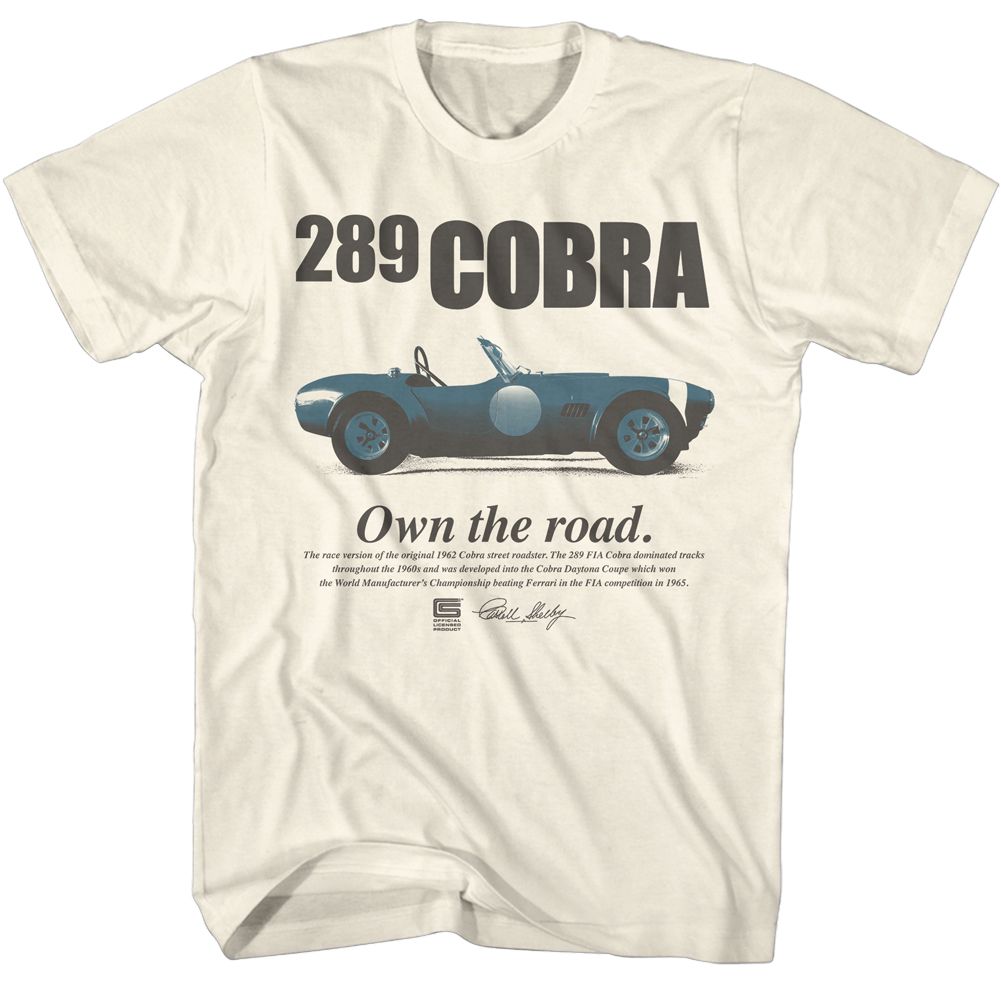 289 Cobra Carroll Shelby t-shirt in natural