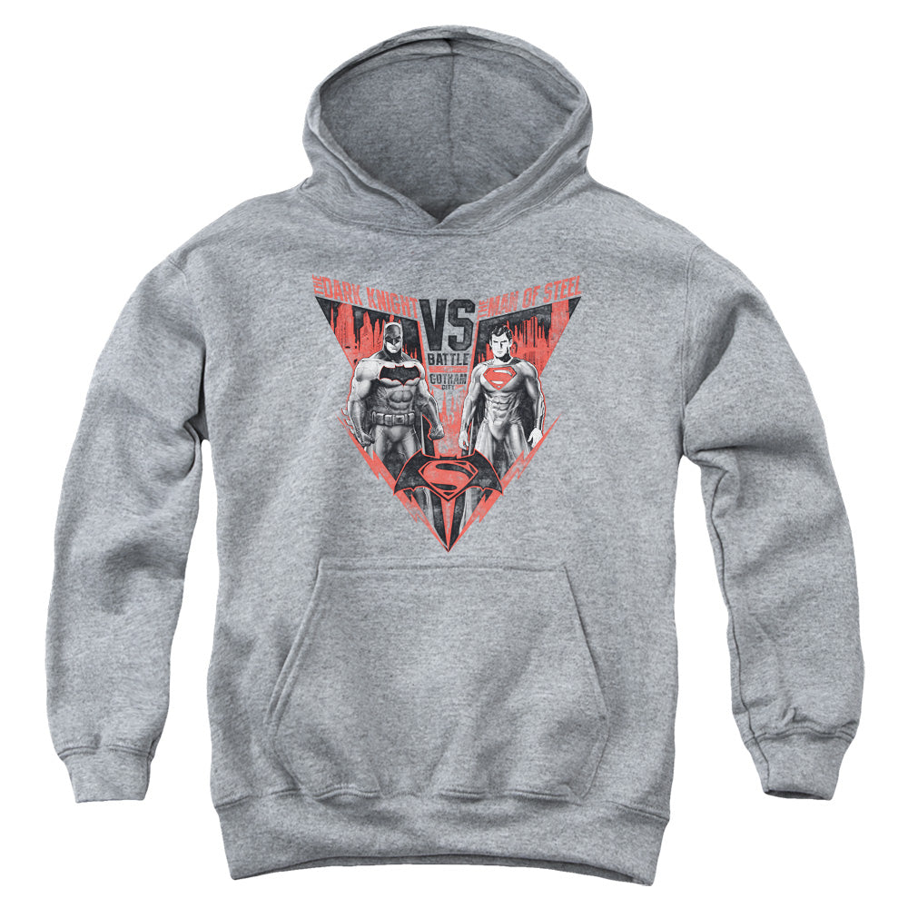 Batman v Superman Batlle For Gotham Youth Hoodie