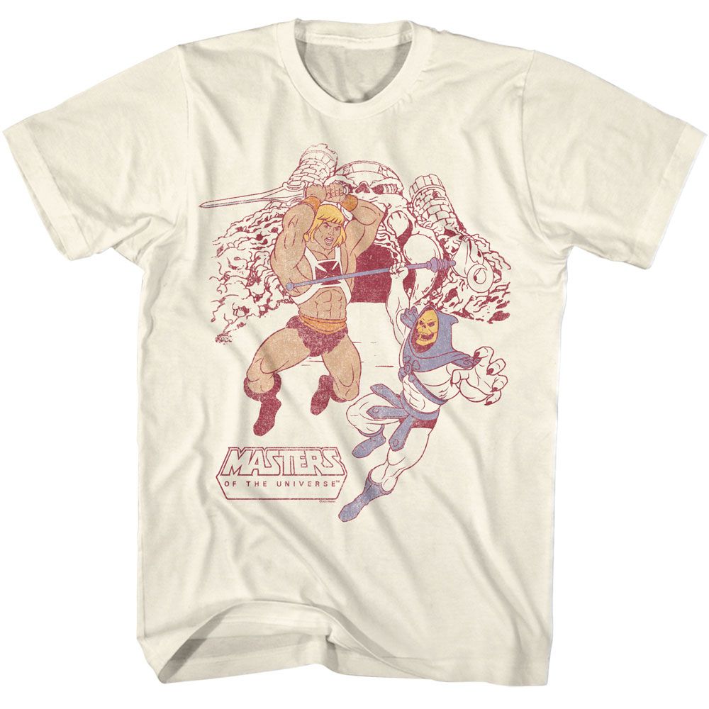 He-Man Skeletor Grayskull Masters of the Universe t-shirt in natural