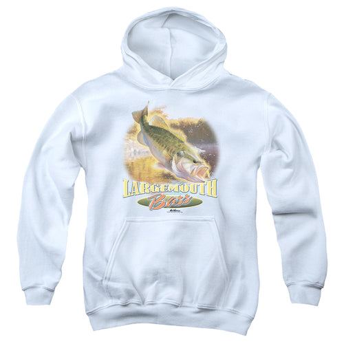 Wild Wings Largemouth Bass Cartwheeling Youth Hoodie