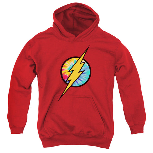 The Flash Tie Dye Flash Logo Youth Hoodie