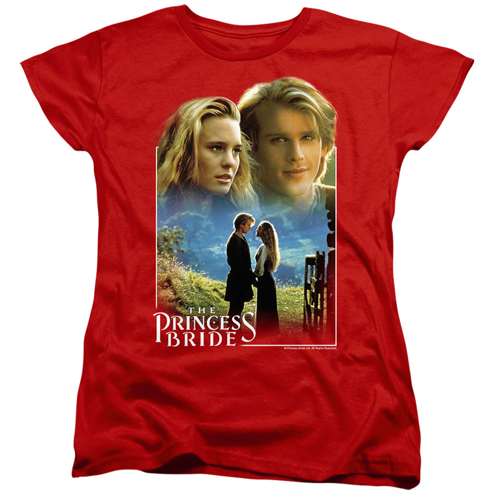The Princess Bride Buttercup & Westley Red Womens T-Shirt
