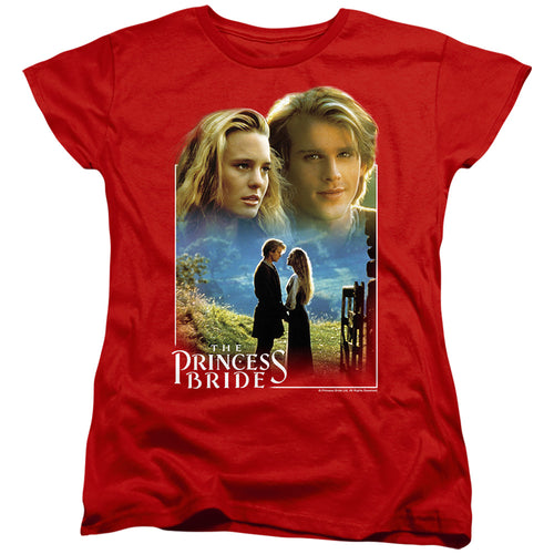 The Princess Bride Buttercup & Westley Red Womens T-Shirt