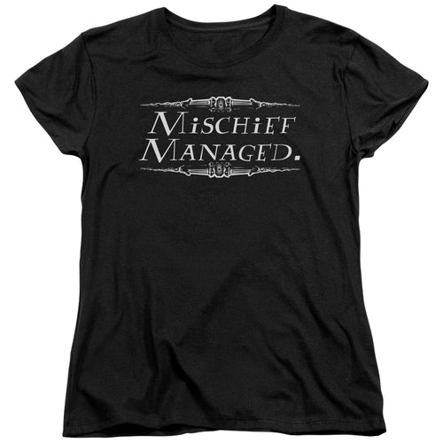 Harry Potter Mischief Managed Womens T-Shirt