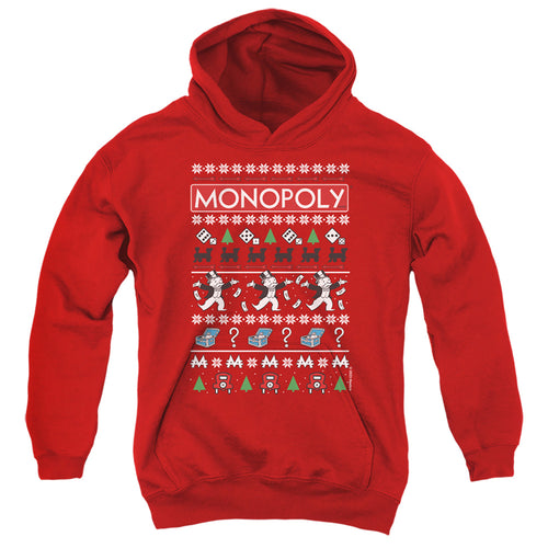 Monopoly Icons Ugly Christmas Youth Hoodie