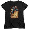 Superman Space Case Womens T-Shirt