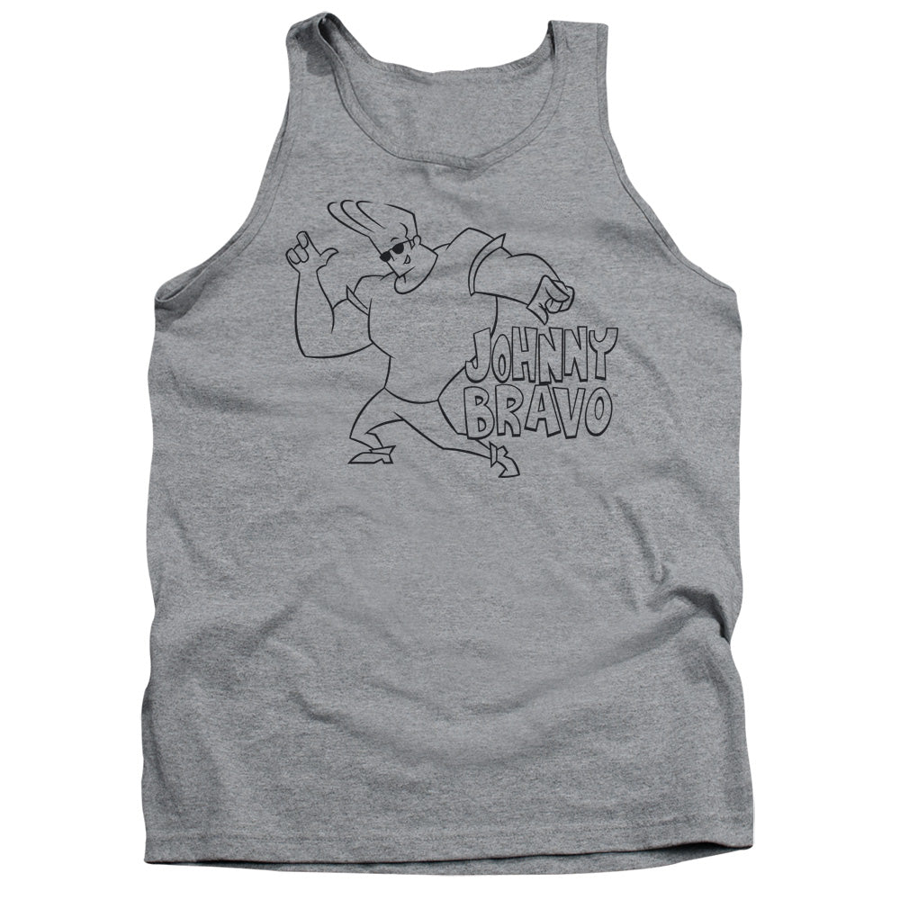 Johnny Bravo Jb Line Art Tank Top