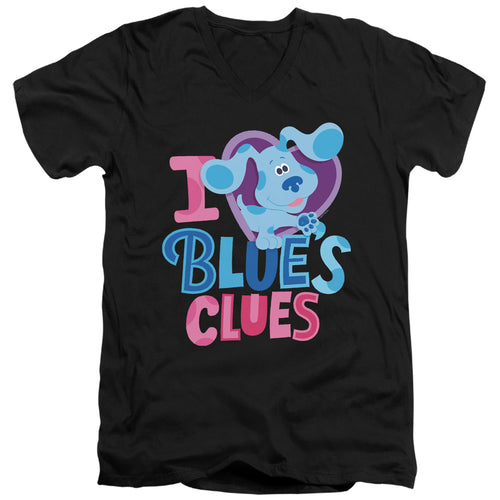 Blue's Clues I Heart Blue V-Neck T-Shirt
