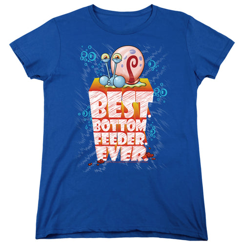 Spongebob Squarepants Best. Bottom Feed. Ever. Womens T-Shirt