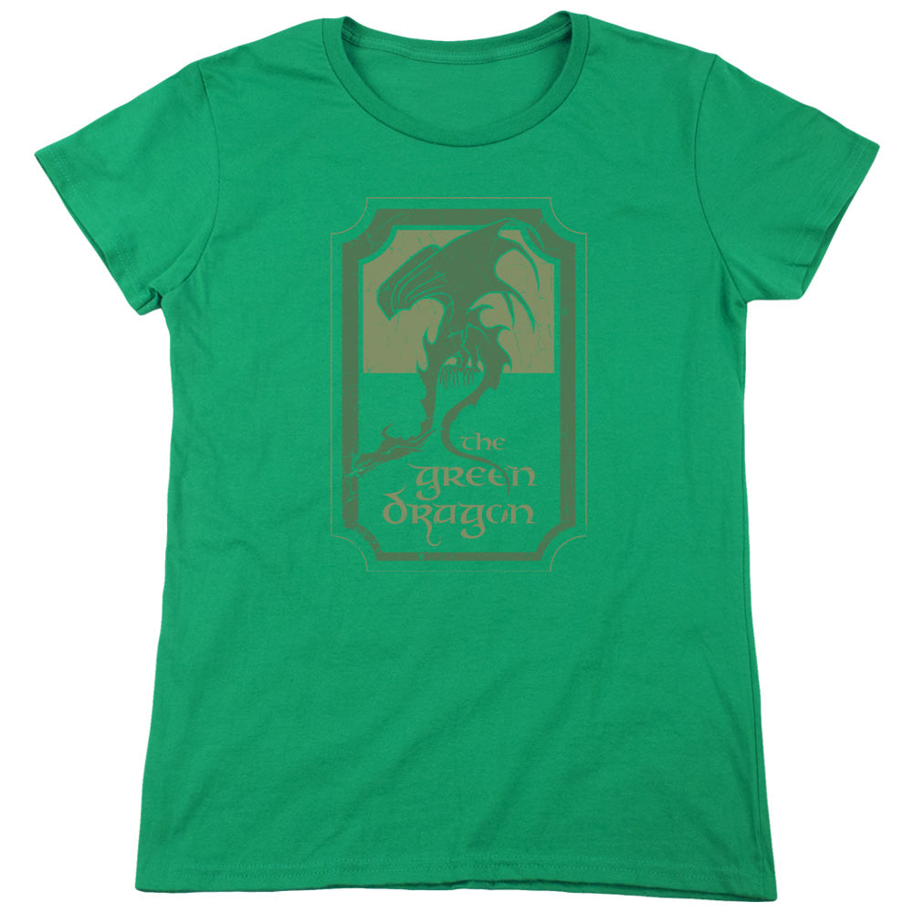 Lord of the Rings Green Dragon Tavern Womens T-Shirt