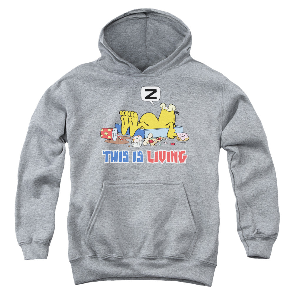 Garfield This Is Living Youth Hoodie
