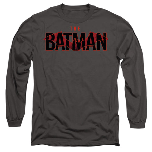 The Batman Logo with Red Bat Long Sleeve T-Shirt