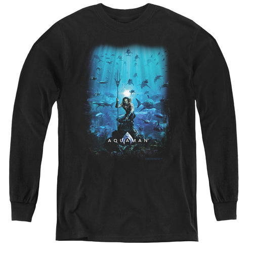 Aquaman Poster Youth Long Sleeve T-Shirt