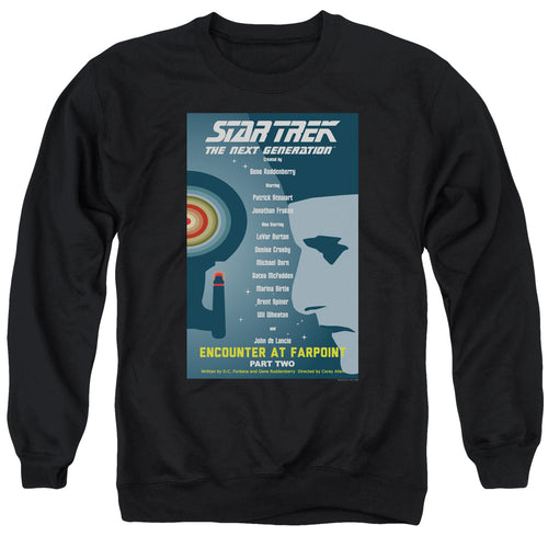Star Trek Encounter at Farpoint Part Two Black Crewneck Sweatshirt