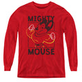 Mighty Mouse Break the Box Youth Long Sleeve T-Shirt