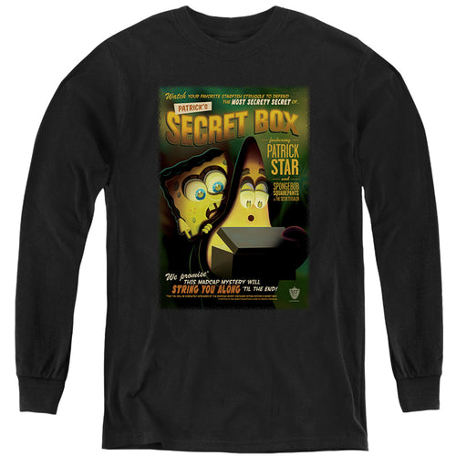 Spongebob Squarepants Patrick's Secret Box Youth Long Sleeve T-Shirt