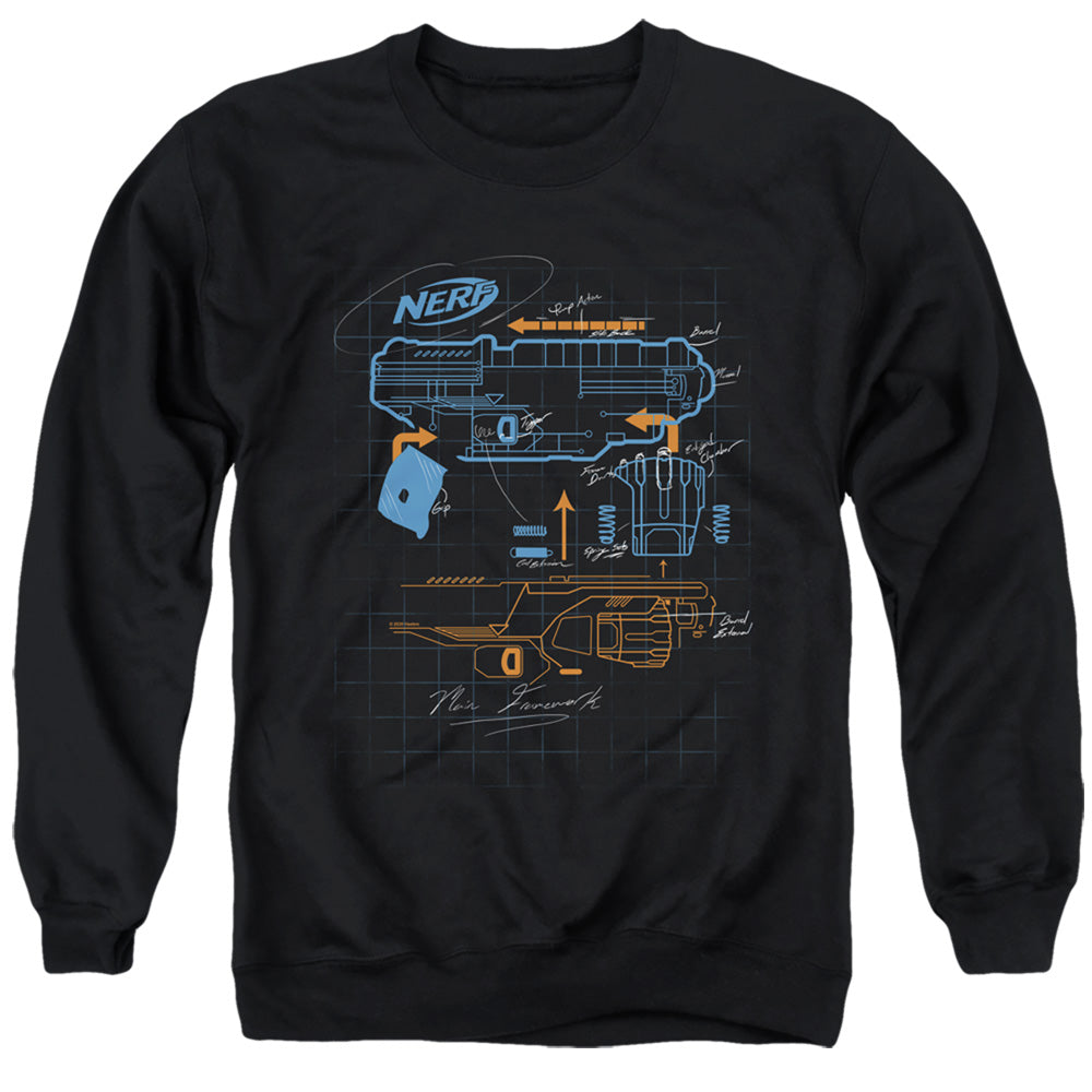 Nerf Blaster Blueprint Crewneck Sweatshirt