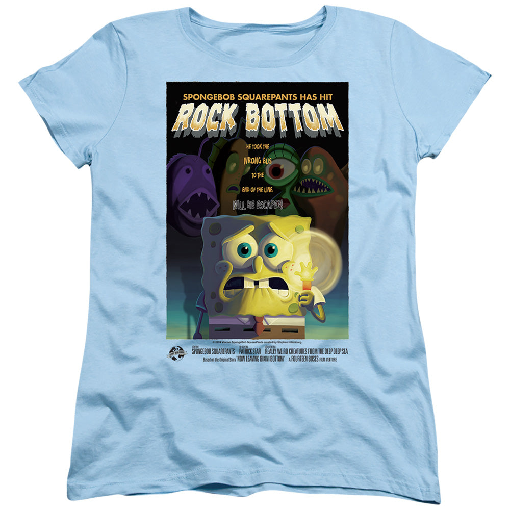 Spongebob Squarepants Rock Bottom Womens T-Shirt