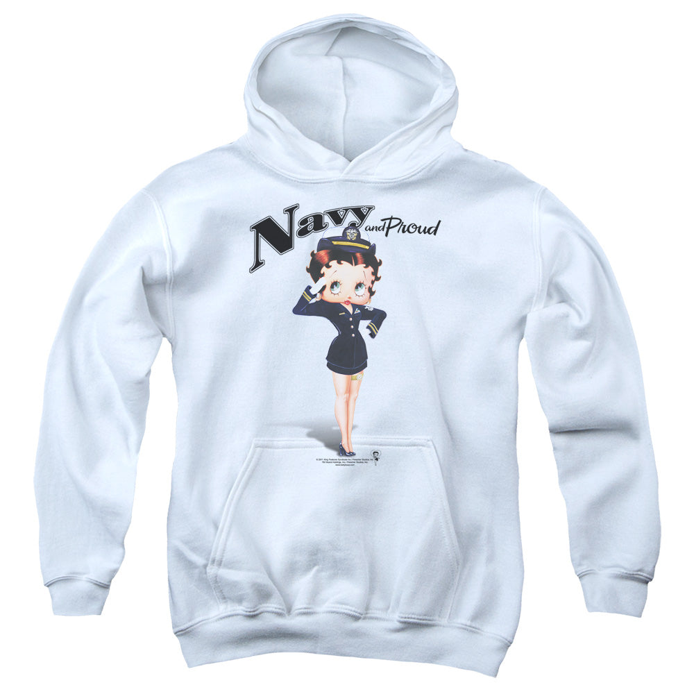 Betty Boop Navy Boop Youth Hoodie