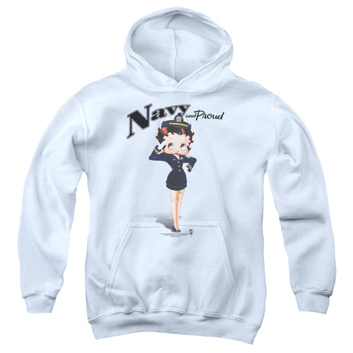 Betty Boop Navy Boop Youth Hoodie