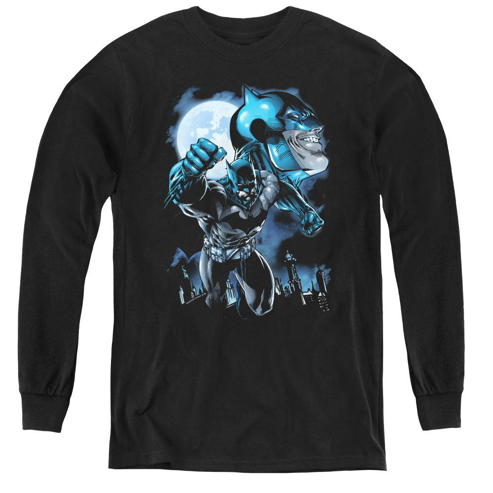 Batman Moonlight Bat Youth Long Sleeve T-Shirt