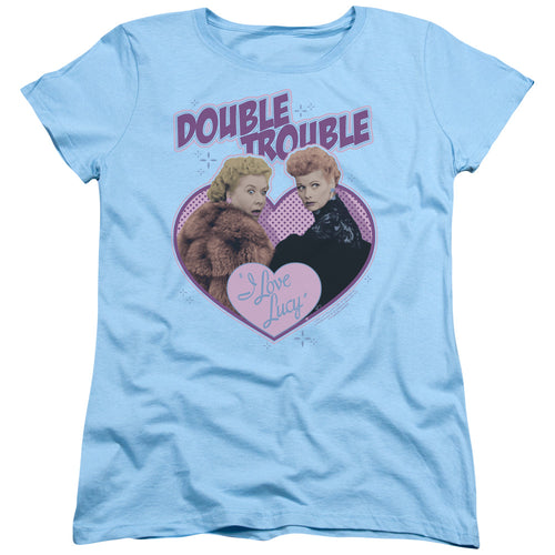 I Love Lucy Double Trouble Womens T-Shirt