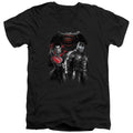 Batman v Superman Stand Off V-Neck T-Shirt
