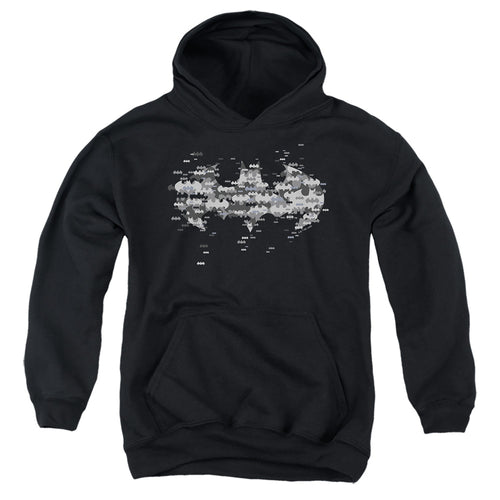 Batman Multi Bat Logo Youth Hoodie