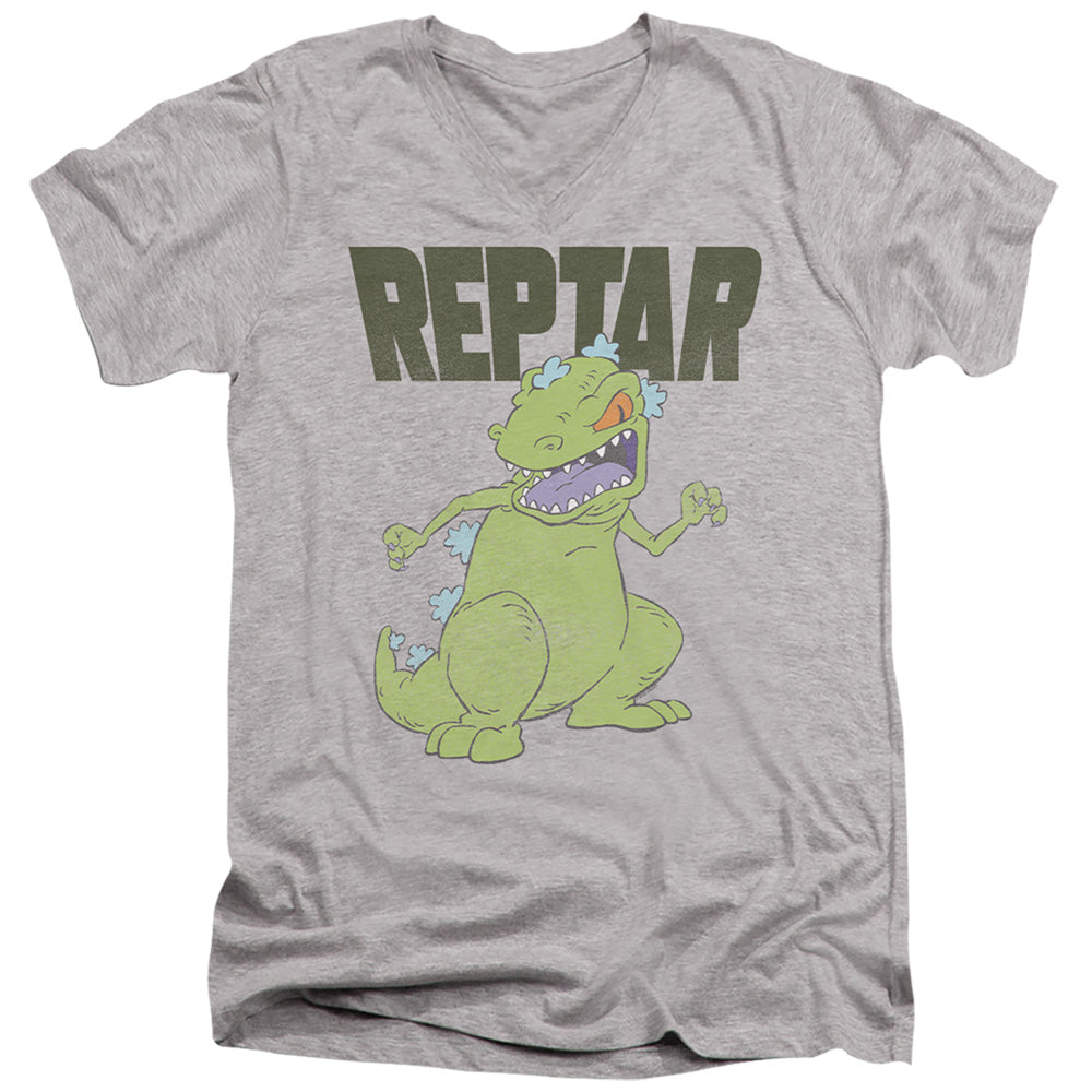Rugrats Reptar Big V-Neck T-Shirt