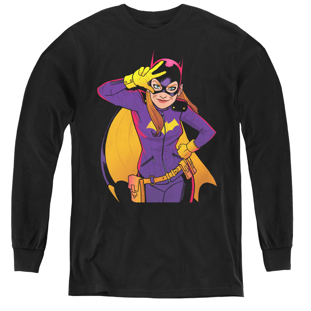 Batman Batgirl Moves Youth Long Sleeve T-Shirt