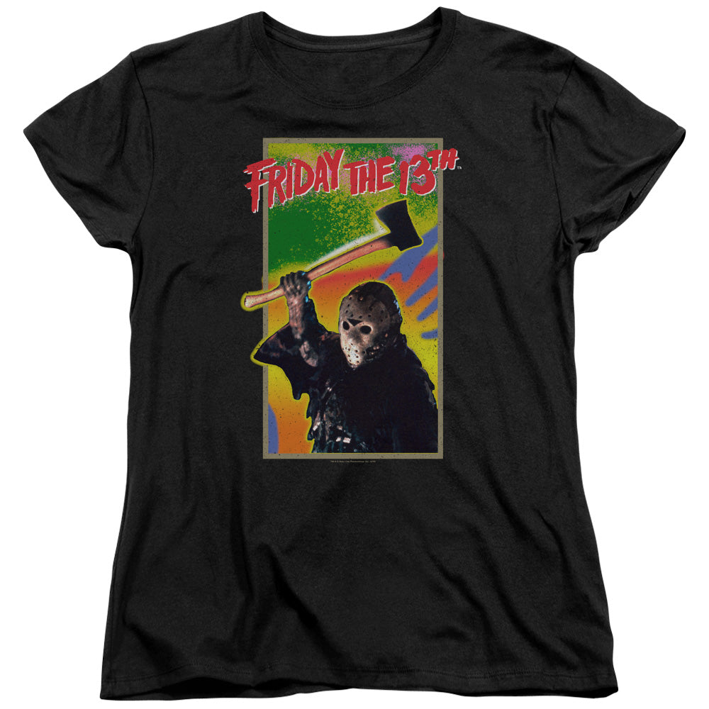 Friday the 13th Retro Game Womens T-Shirt
