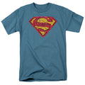Superman Shattered Shield Slate T-Shirt
