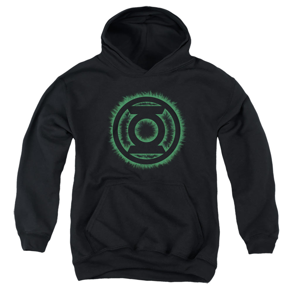 Green Lantern Green Flame Logo Youth Hoodie