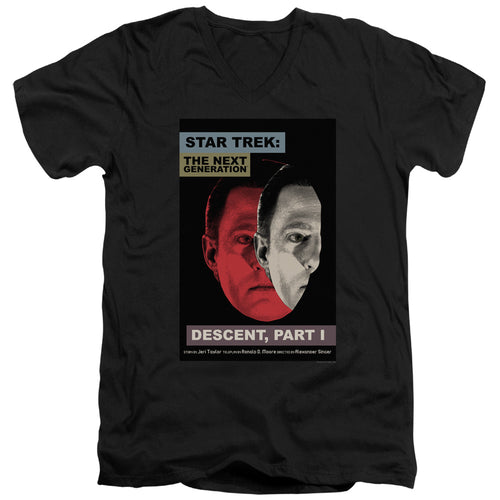 Star Trek Descent Part I Black V-Neck T-Shirt