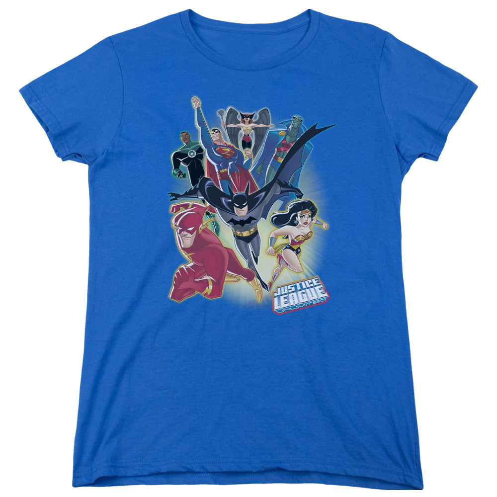 Justice League Unlimited Womens T-Shirt