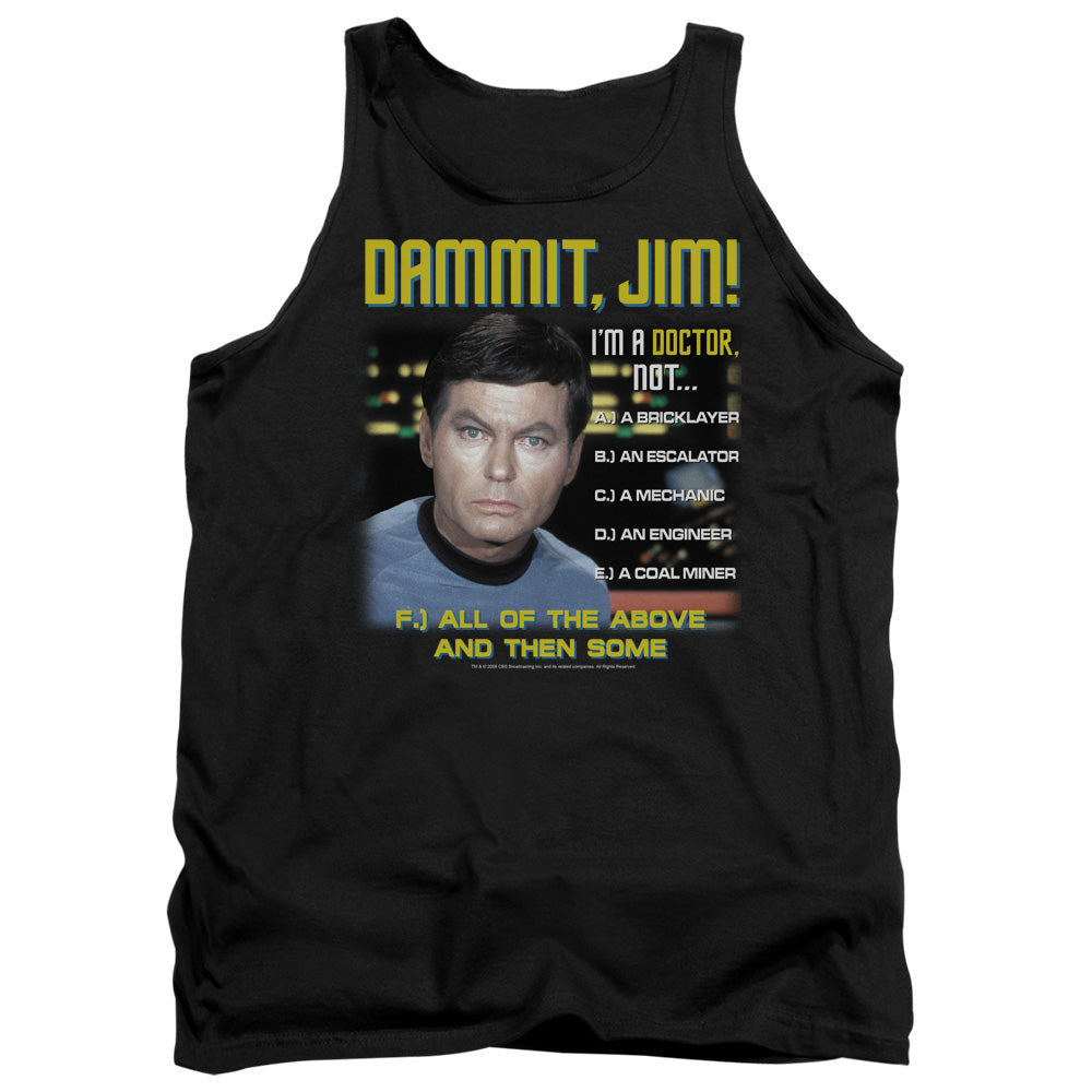 Star Trek Dammit Jim All of the Above Tank Top