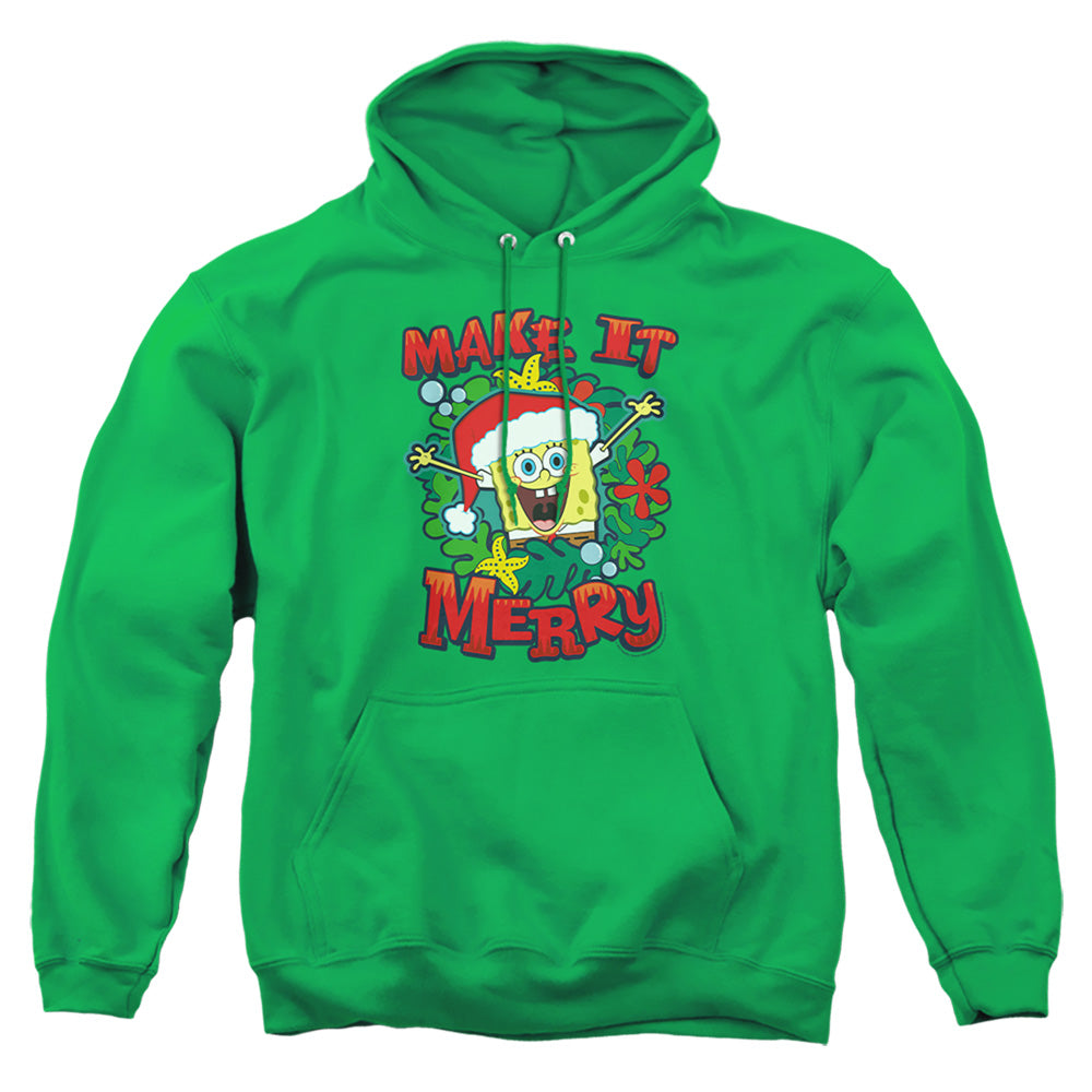 Spongebob Squarepants Make It Merry Christmas Pullover Hoodie