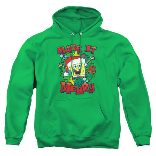 Spongebob Squarepants Make It Merry Christmas Pullover Hoodie