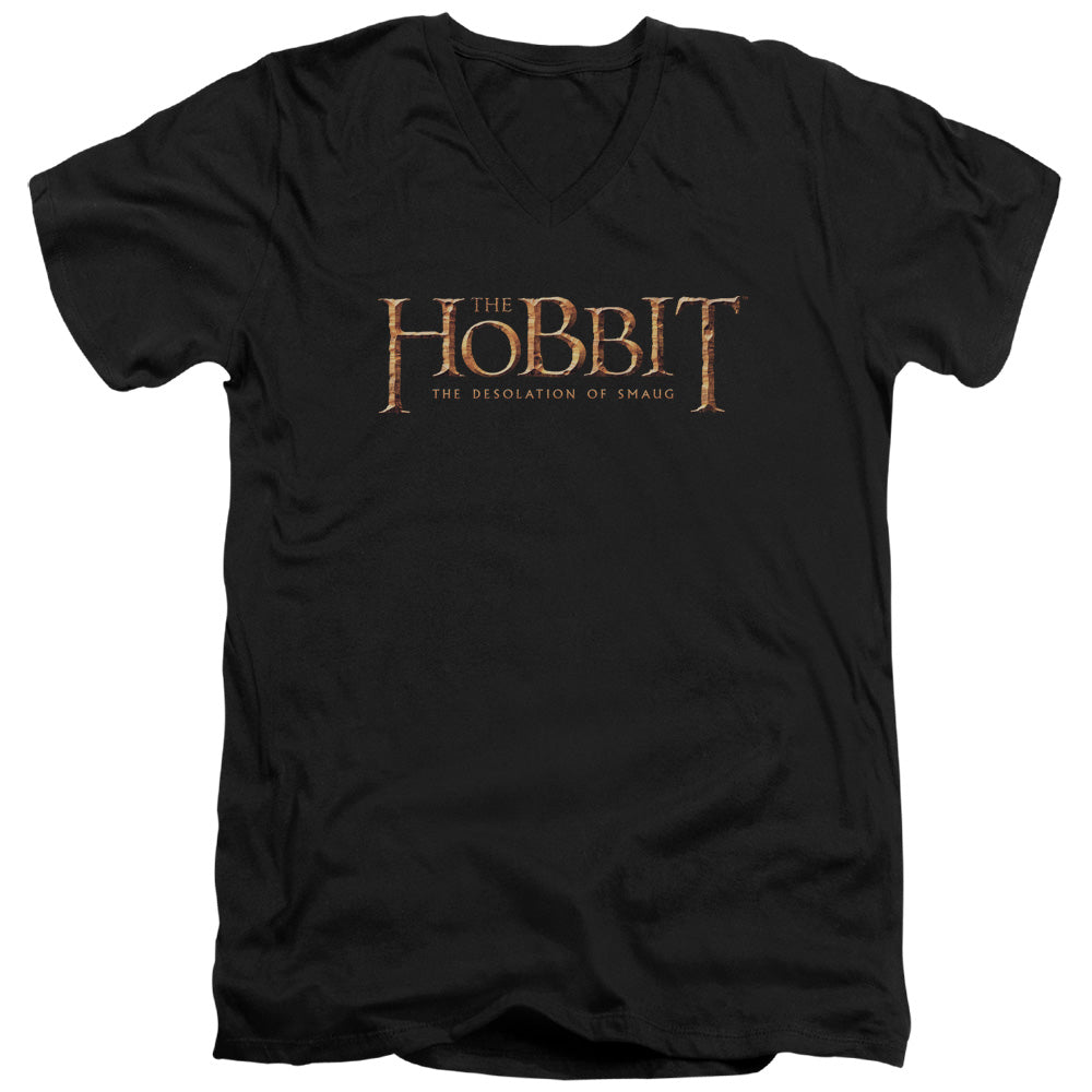The Hobbit Desolation of Smaug Logo V-Neck T-Shirt